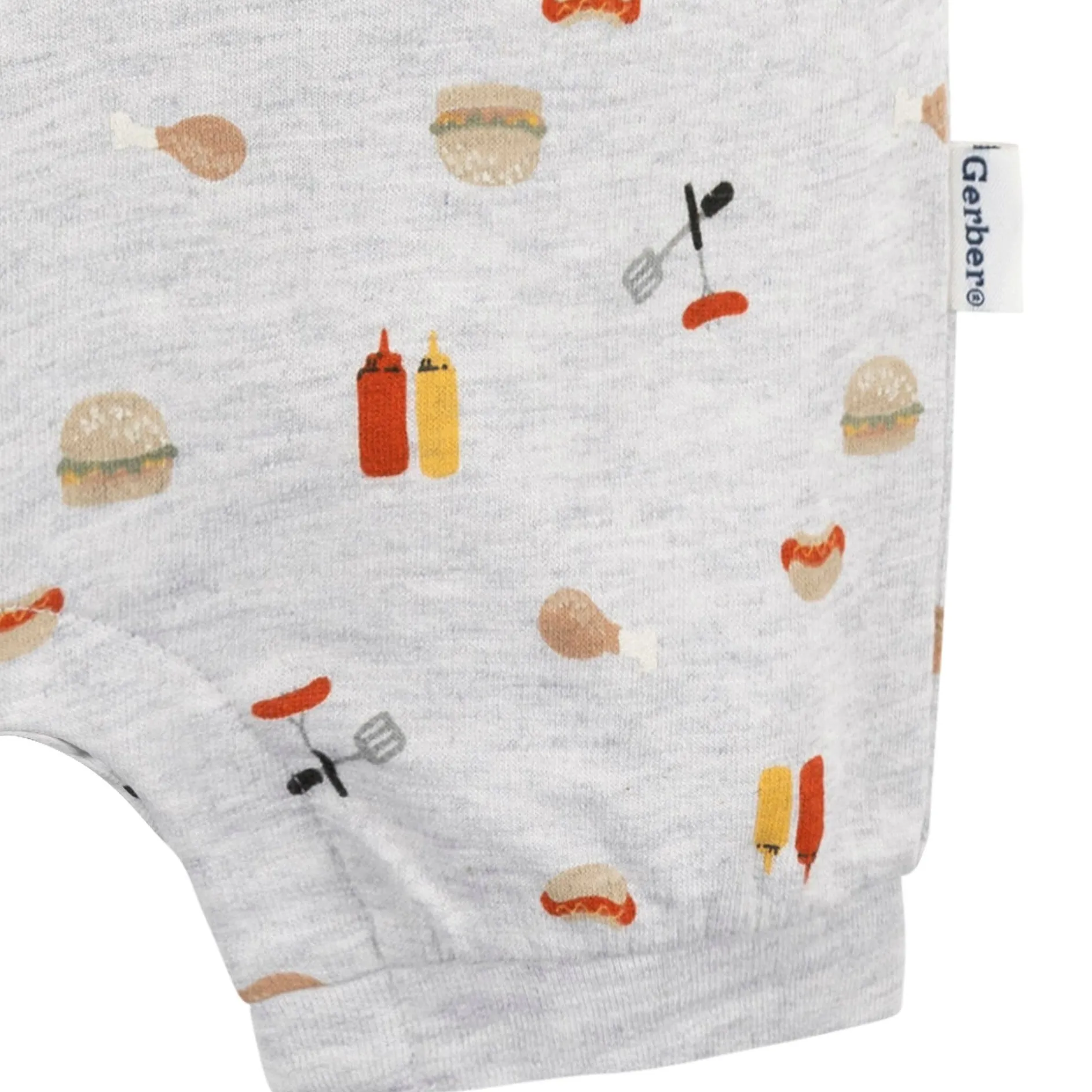 Baby Boys Barbeque Collared Romper