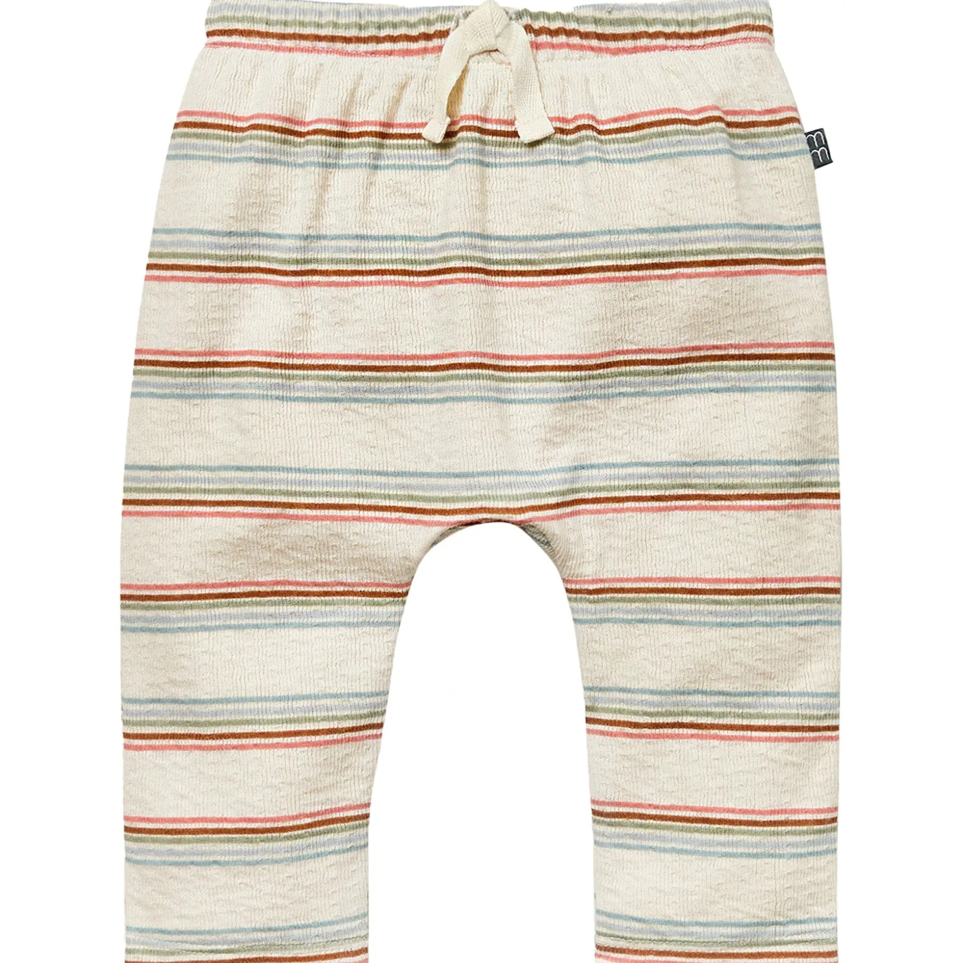 Baby Boys Beige Stripe Harem Pants