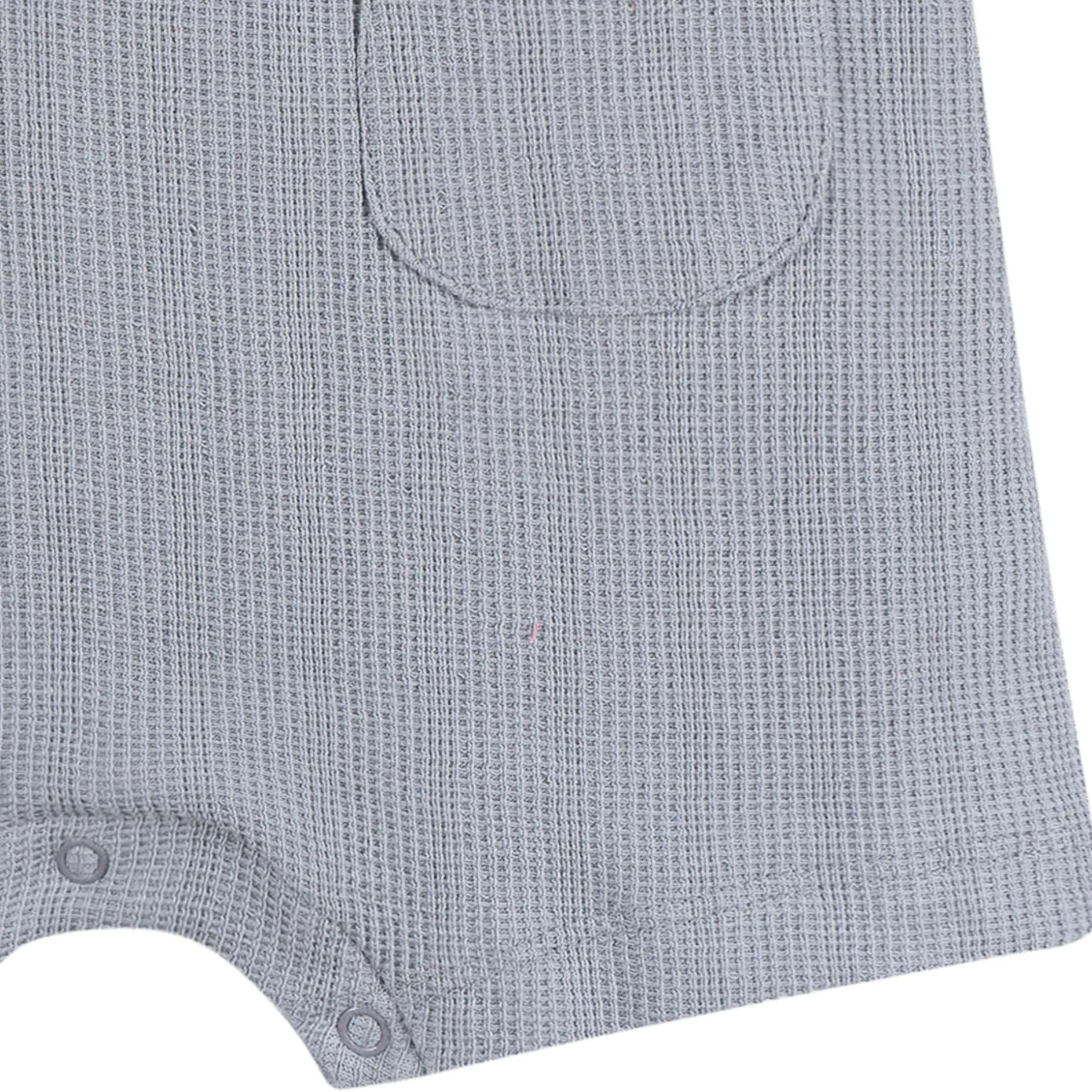 Baby Boys Blue Grey Henley Romper