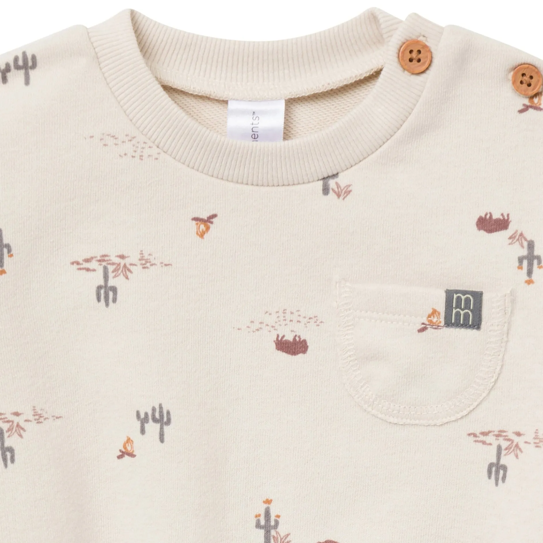Baby Boys Buffalo Desert Bubble Romper