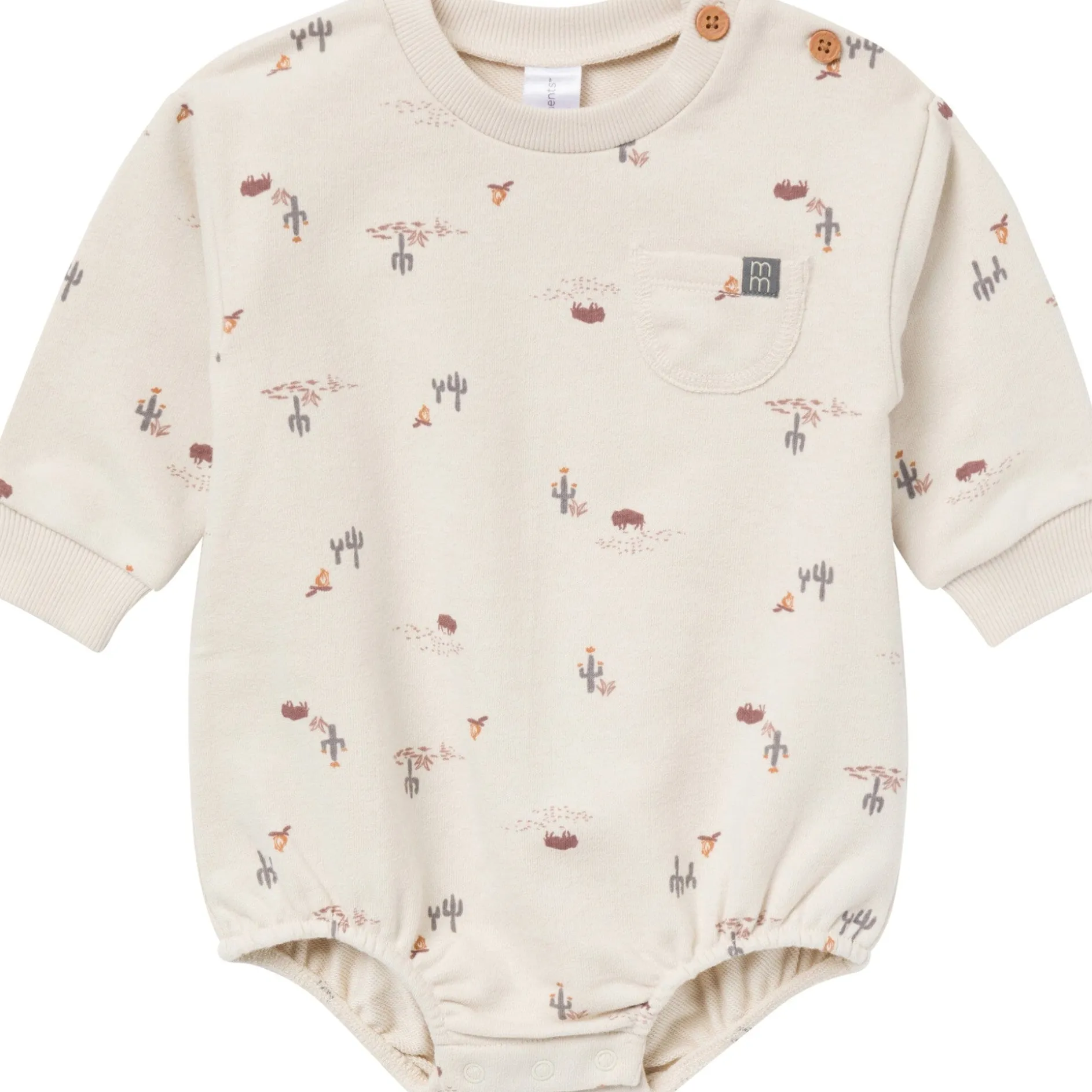 Baby Boys Buffalo Desert Bubble Romper
