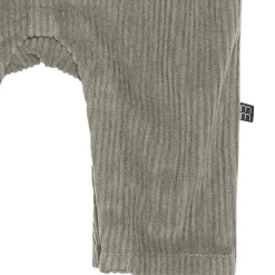Baby Boys Dark Green Sherpa Collar Corduroy Romper