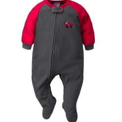 Baby Boys Fire Truck Fleece Pajamas