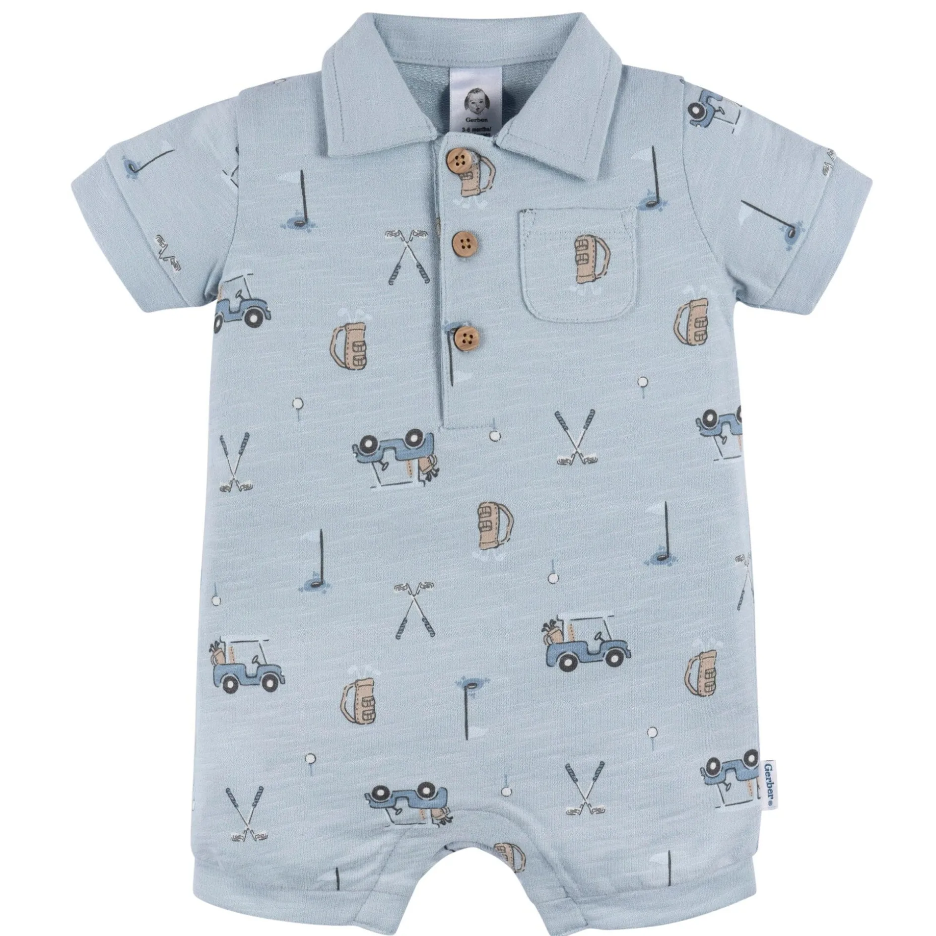 Baby Boys Golf Polo Romper