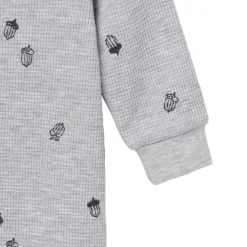 Baby Boys Grey Heather Acorn Slouch Romper
