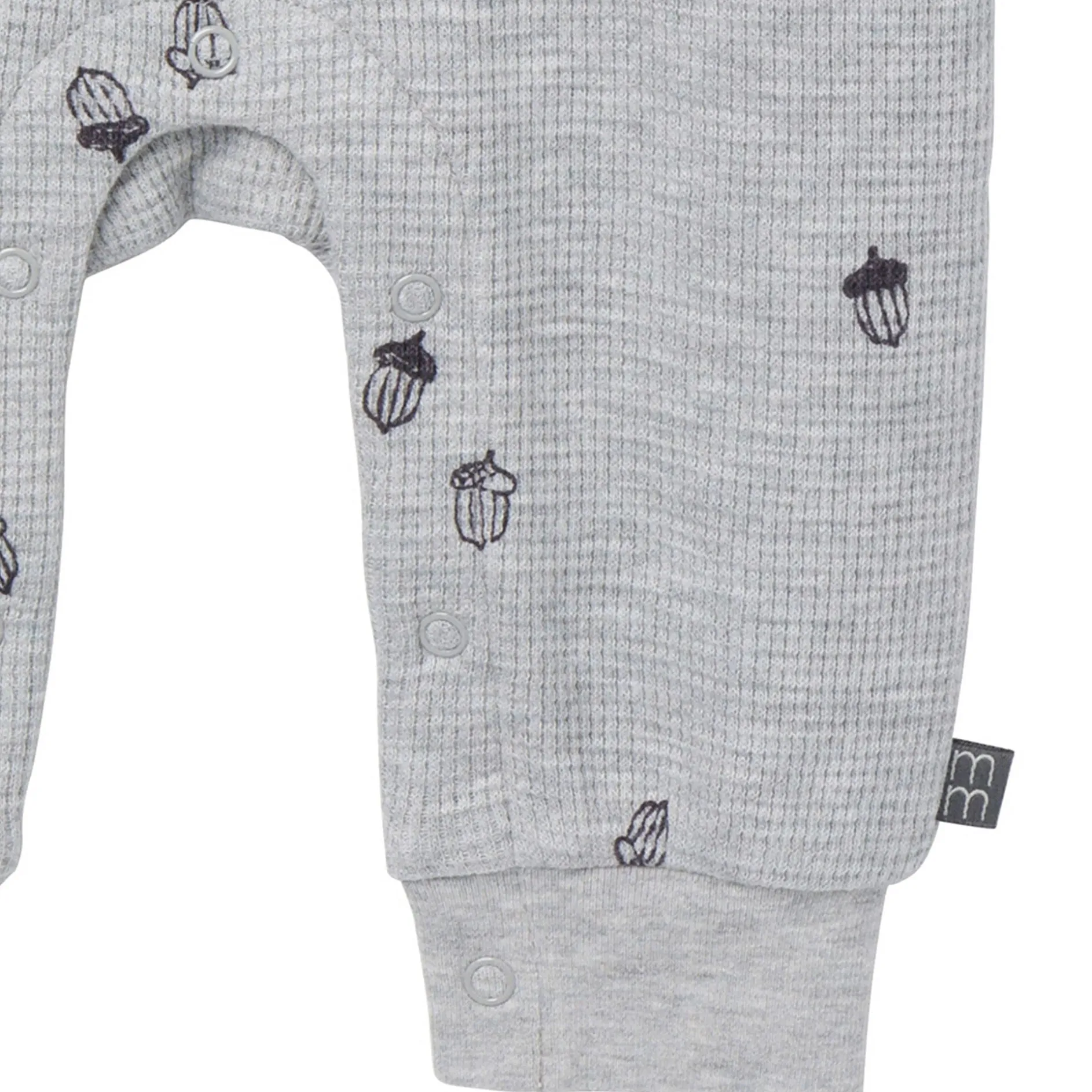 Baby Boys Grey Heather Acorn Slouch Romper