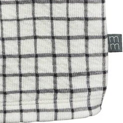Baby Boys Grey Plaid Henley Drop Shoulder Top
