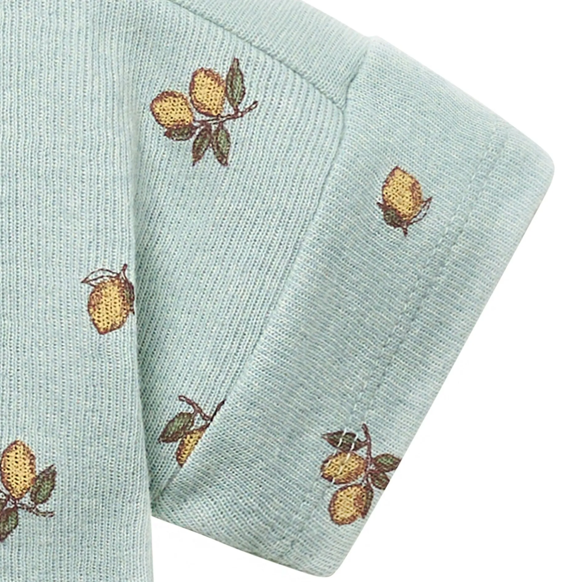 Baby Boys Lemon Henley Drop Shoulder Top