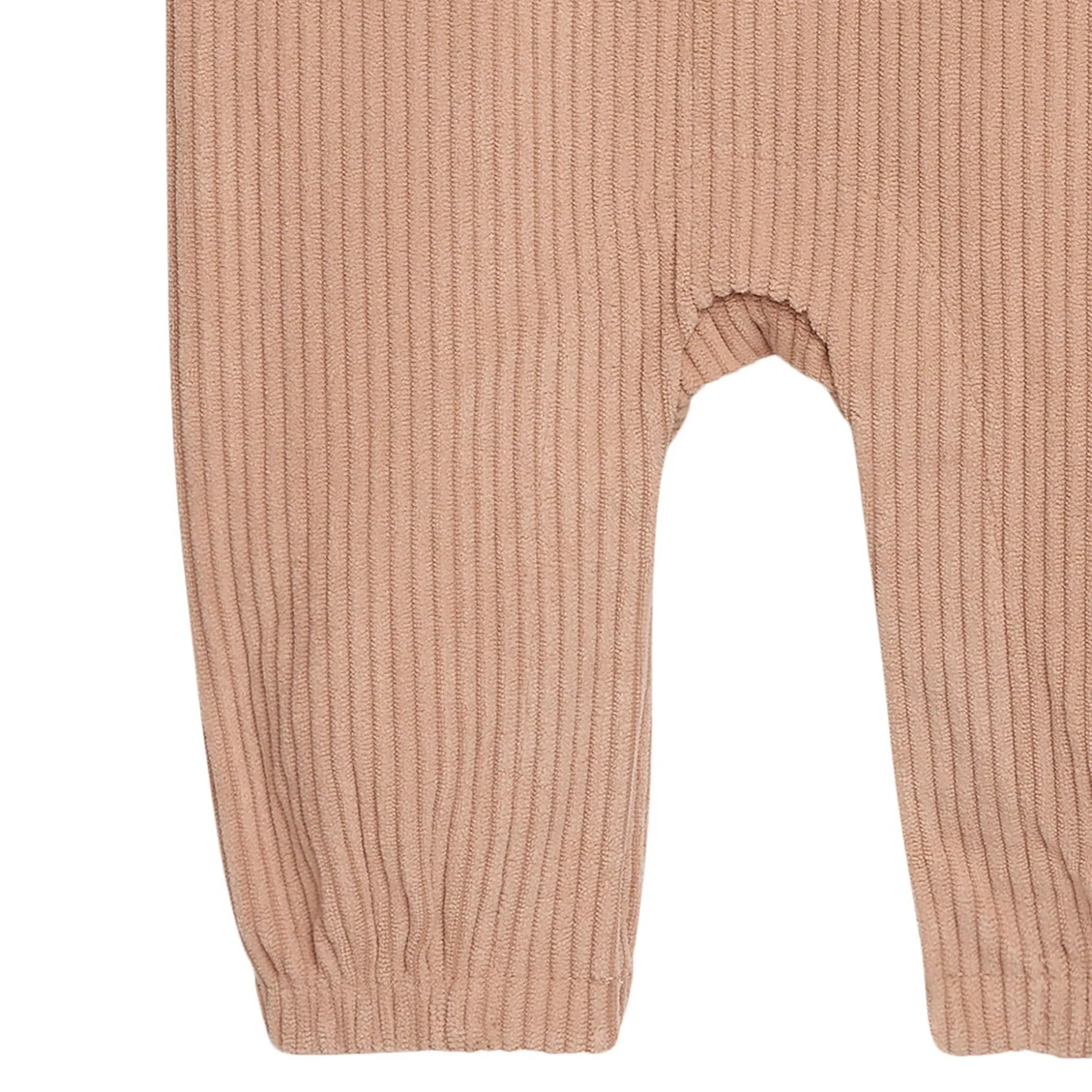 Baby Boys Light Brown Corduroy Romper