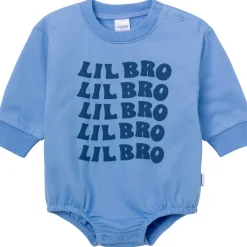Baby Boys Lil' Bro Sweatshirt Bubble Romper