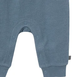Baby Boys Medium Blue Waffle Slouch Romper