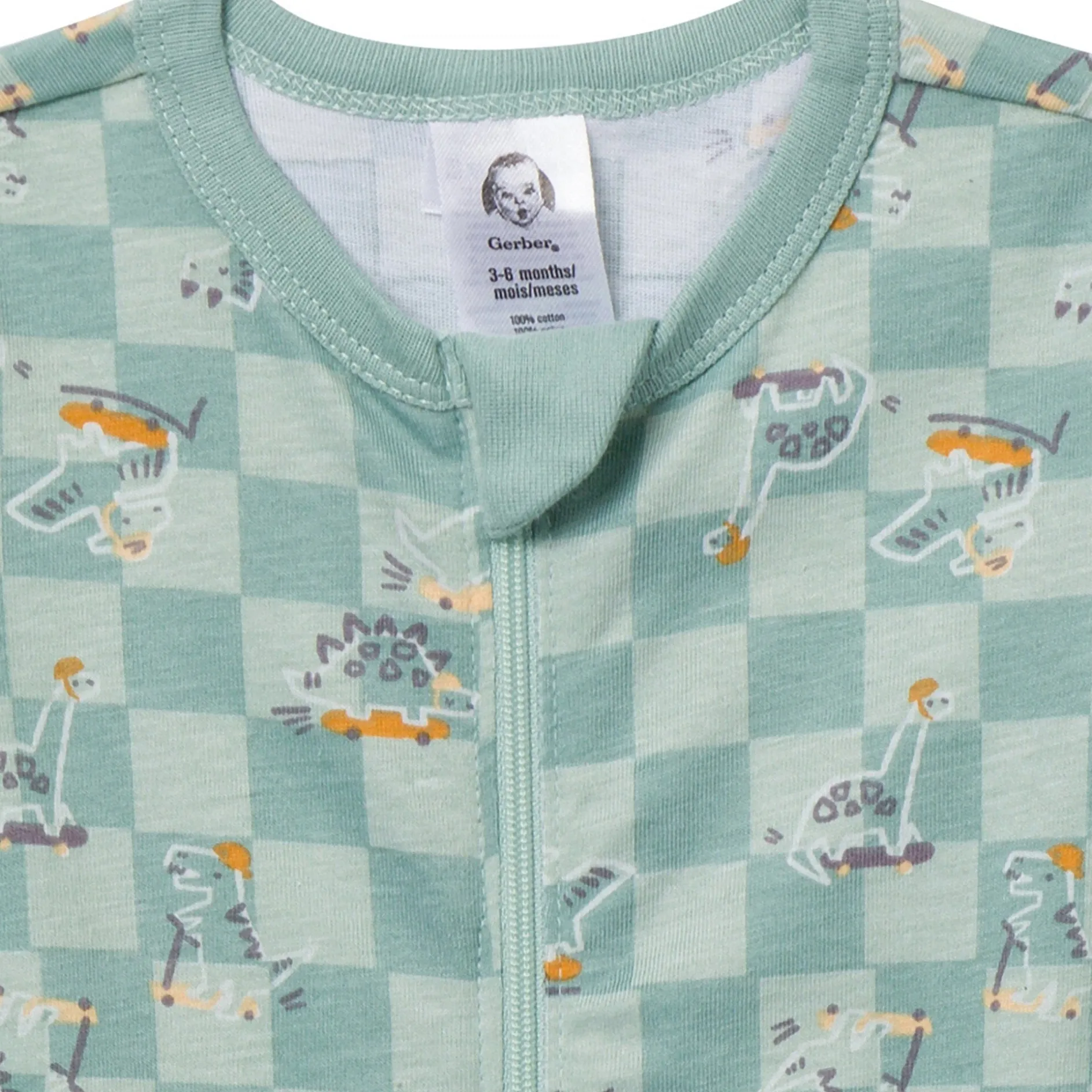 Baby Boys Skateboard Dinos Sleep 'N Play