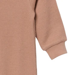 Baby Boys Taupe Waffle Slouch Romper