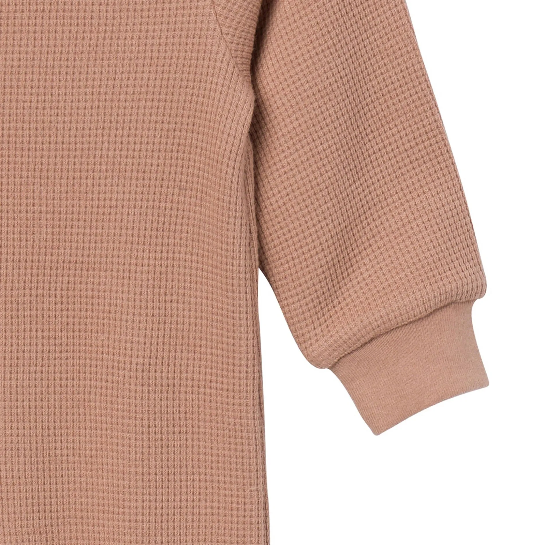 Baby Boys Taupe Waffle Slouch Romper