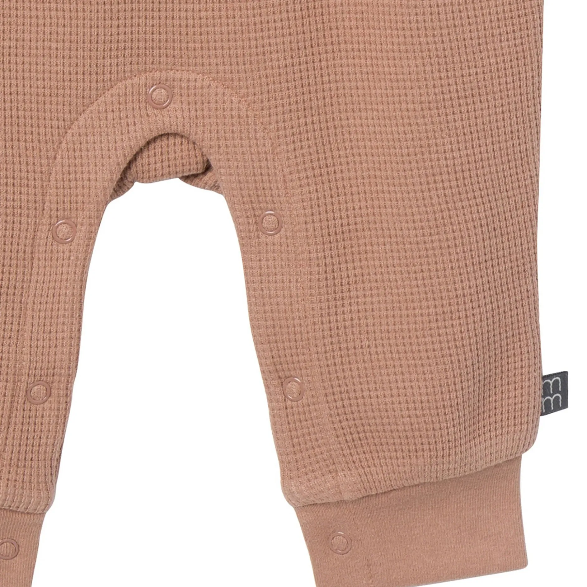 Baby Boys Taupe Waffle Slouch Romper