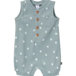 Baby Boys Teal Starfish Sleeveless Romper