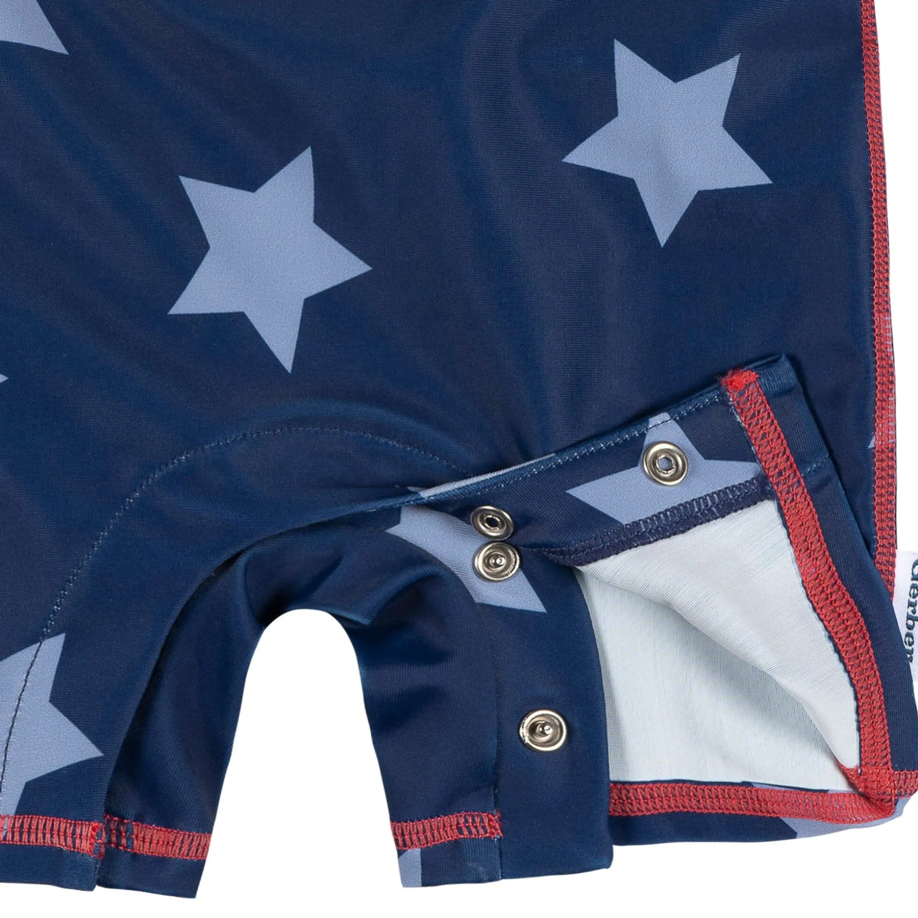 Baby Boys UPF 50+ Blue Stars Long Sleeve Rash Guard