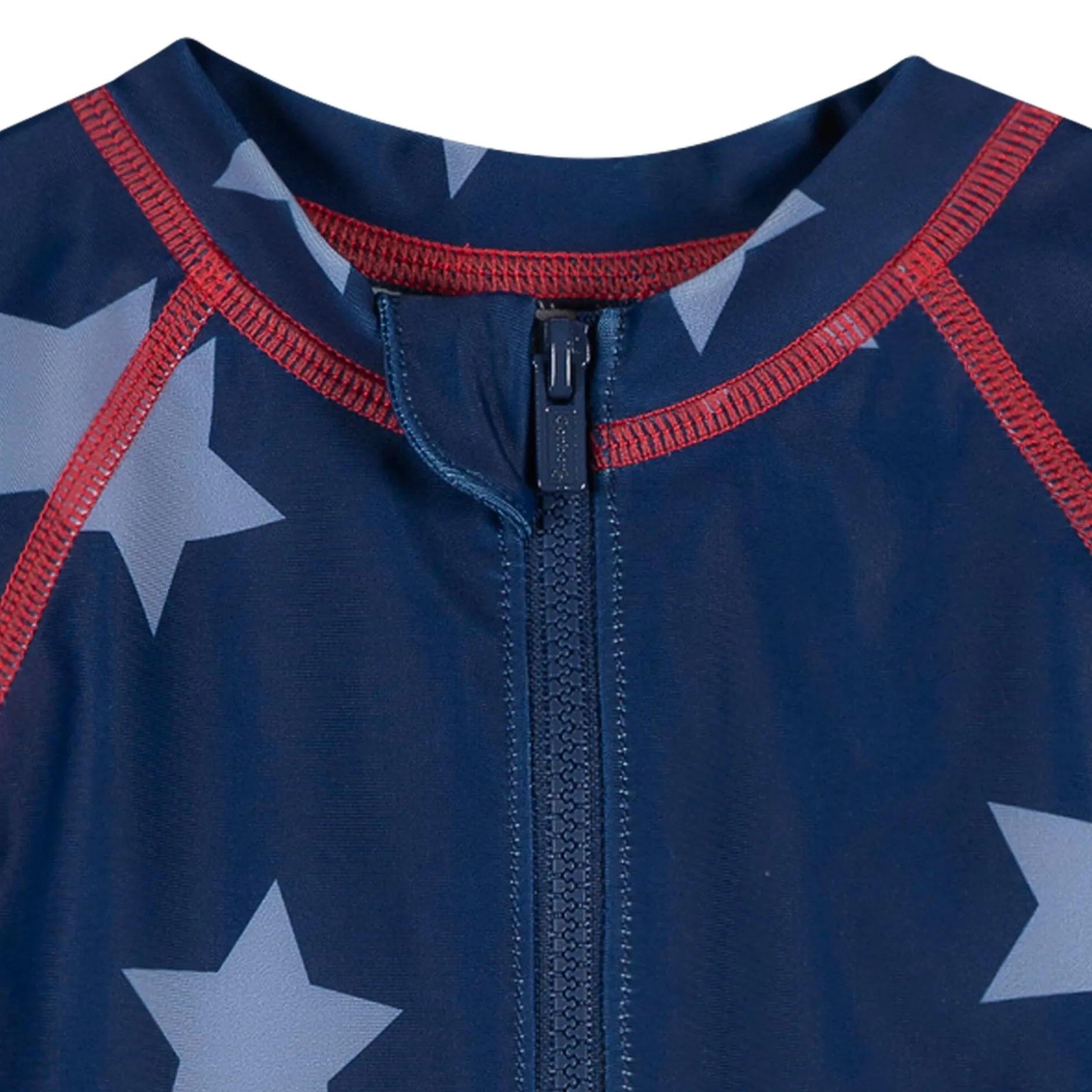 Baby Boys UPF 50+ Blue Stars Long Sleeve Rash Guard