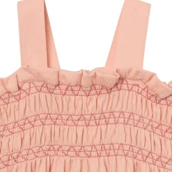 Baby Girls Almost Apricot Long Leg Romper