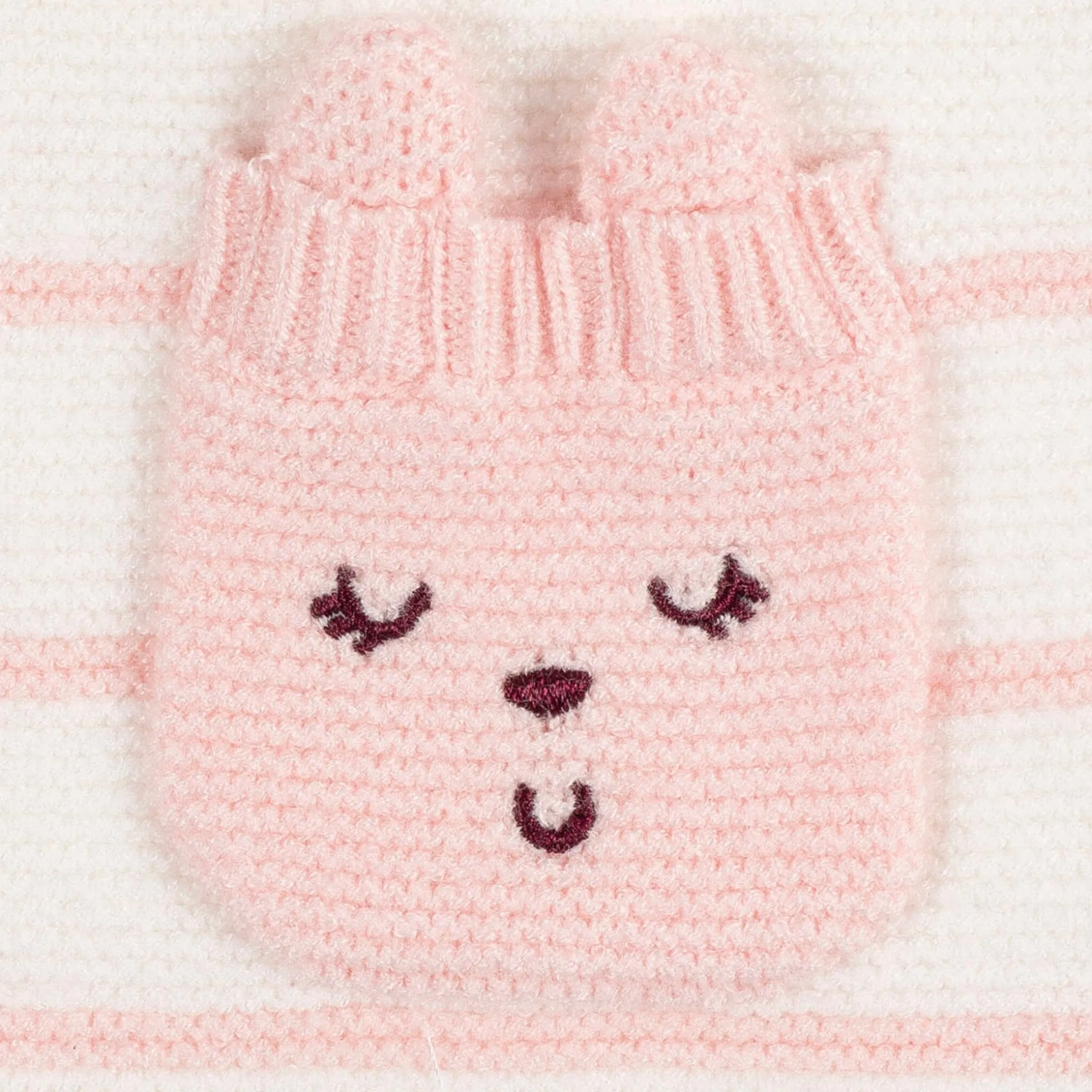 Baby Girls Bear Sweater Knit Romper