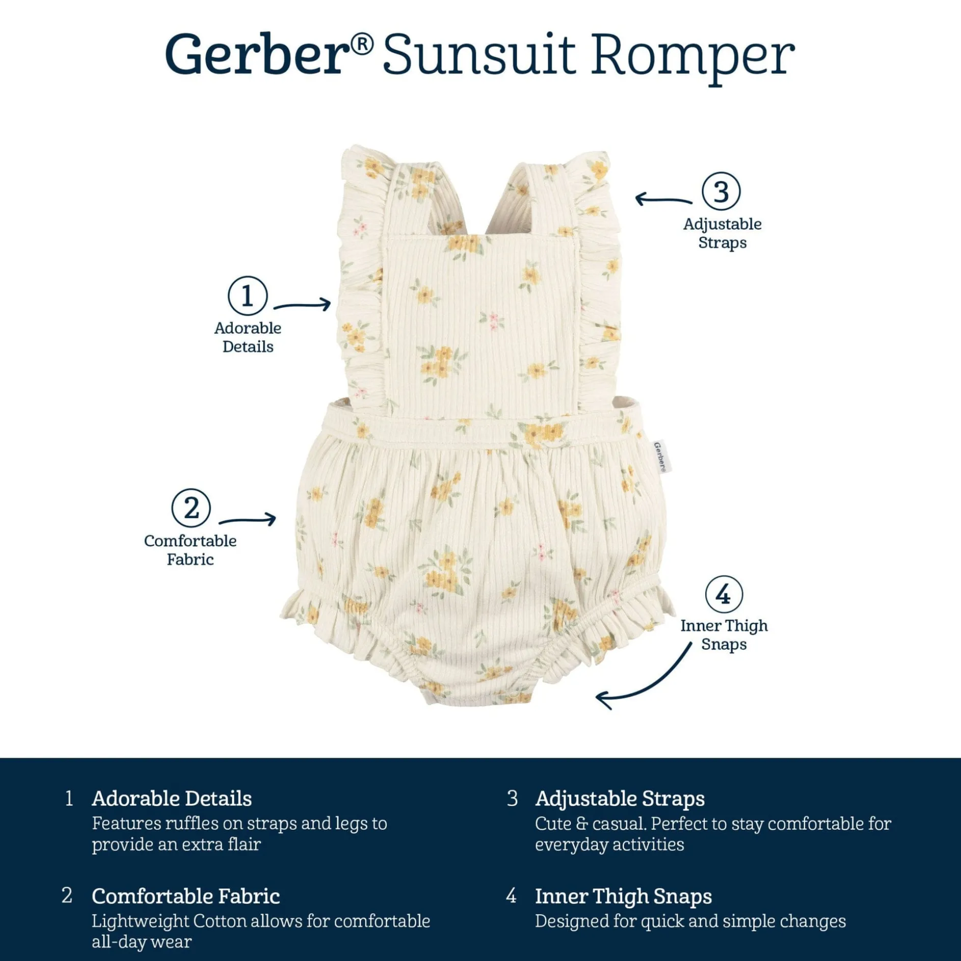 Baby Girls Bouquets Bubble Romper
