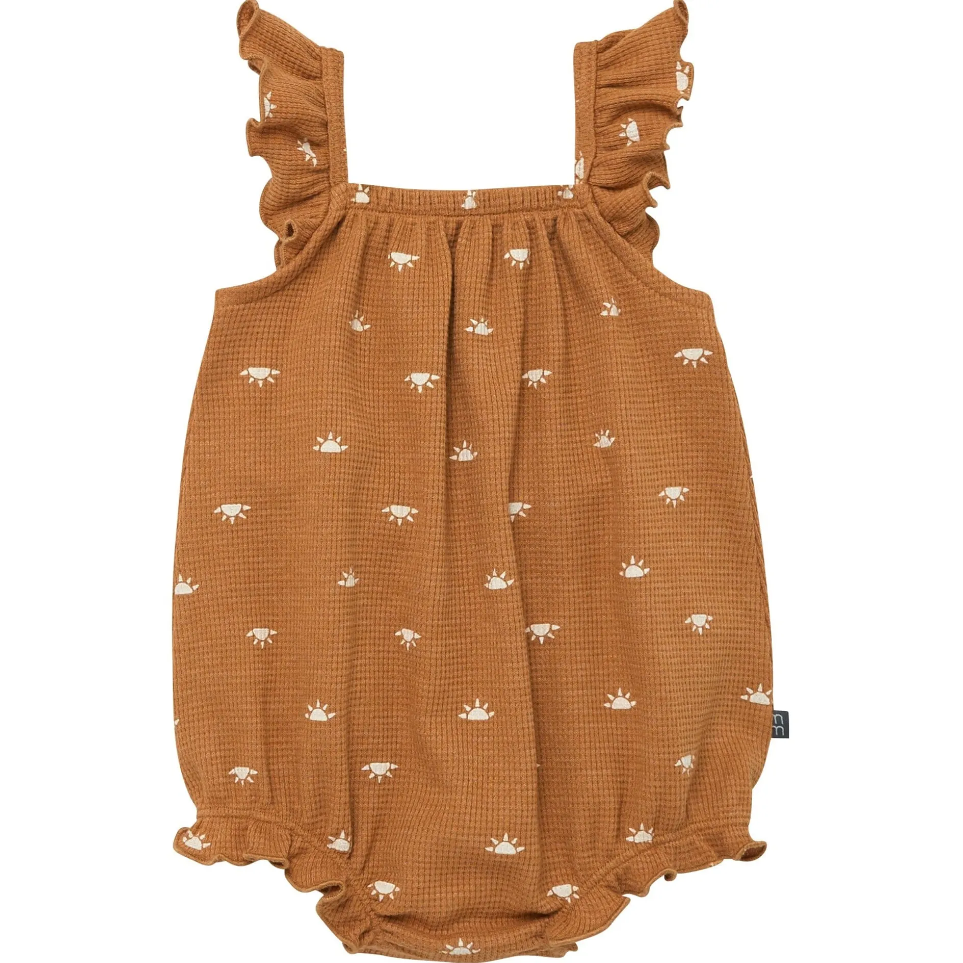 Baby Girls Brown Sun Bubble Romper