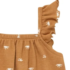Baby Girls Brown Sun Bubble Romper