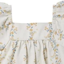 Baby Girls Floral Vines Bubble Romper