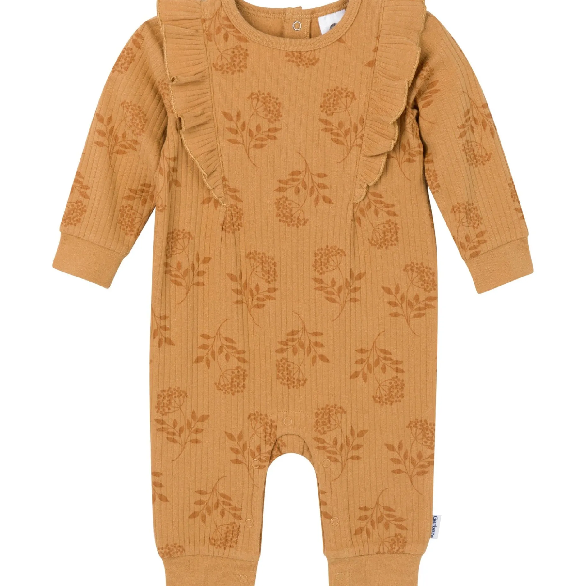 Baby Girls Flower Stamp Romper