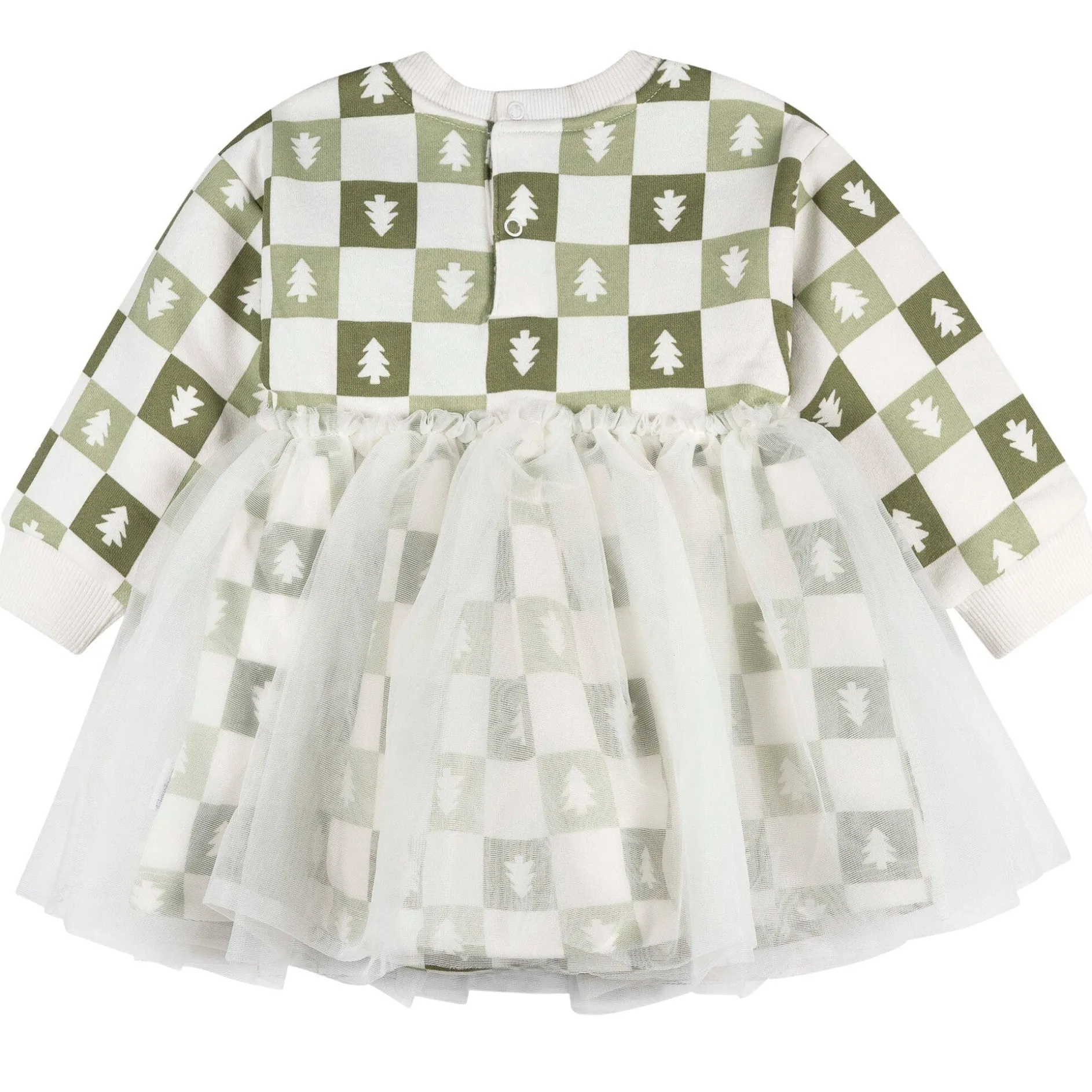 Baby Girls Green Trees Tulle Dress