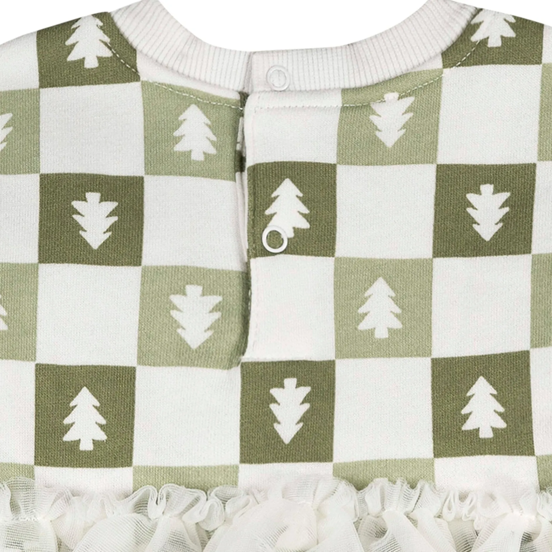 Baby Girls Green Trees Tulle Dress