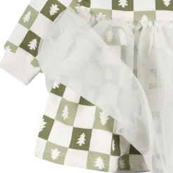 Baby Girls Green Trees Tulle Dress