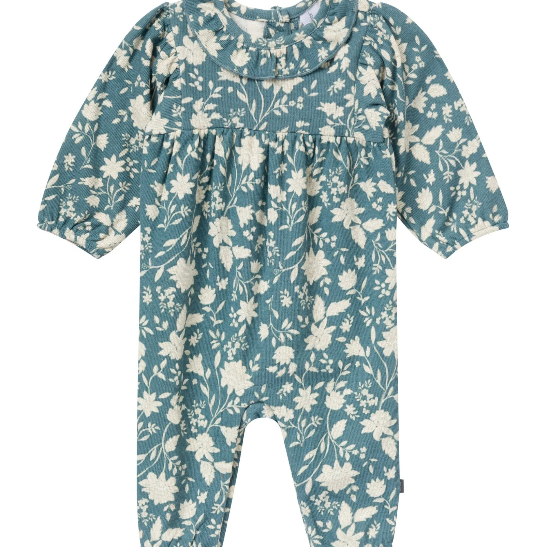 Baby Girls Heritage French Floral Ruffle Collar Romper