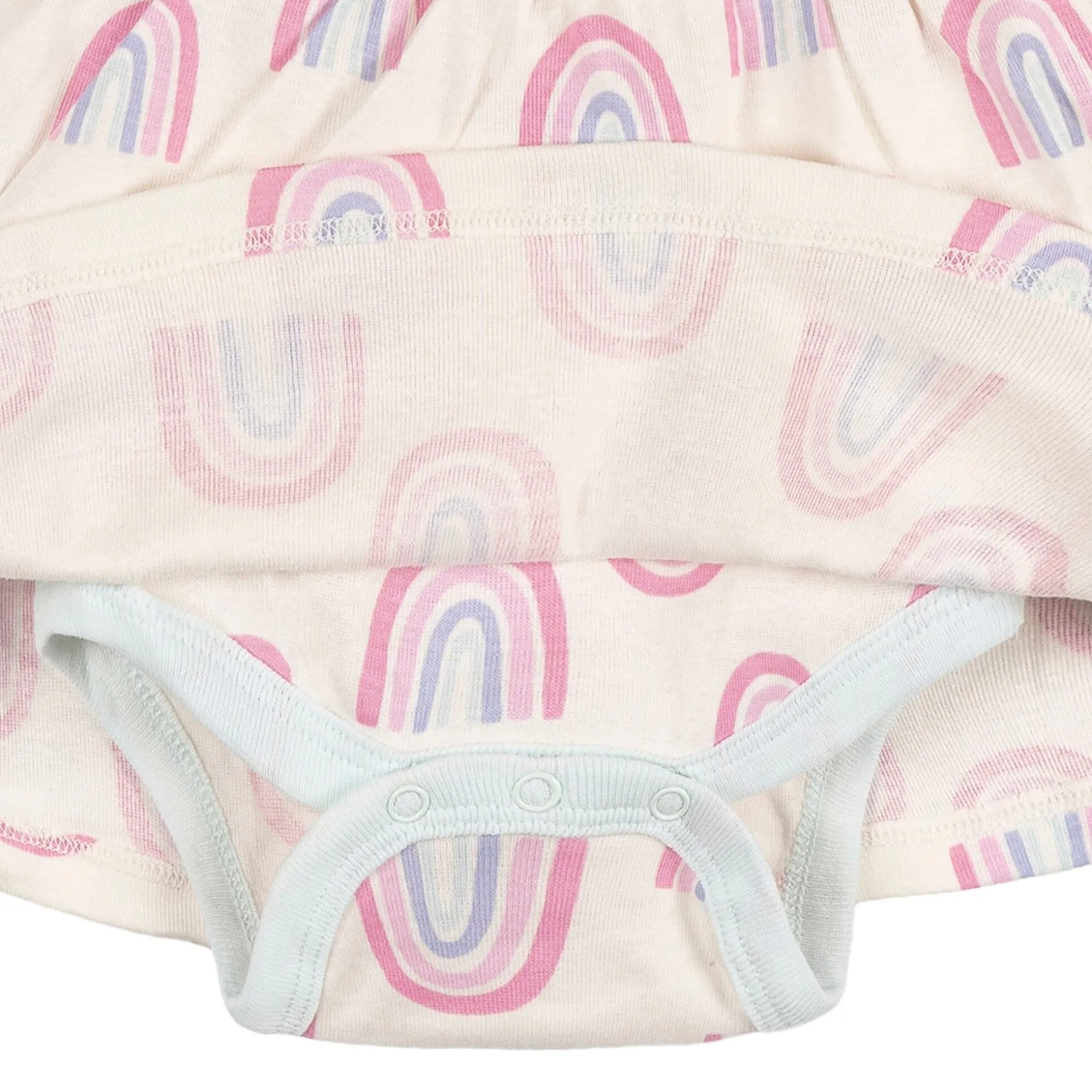 Baby Girls Ivory Rainbow Bodysuit Dress