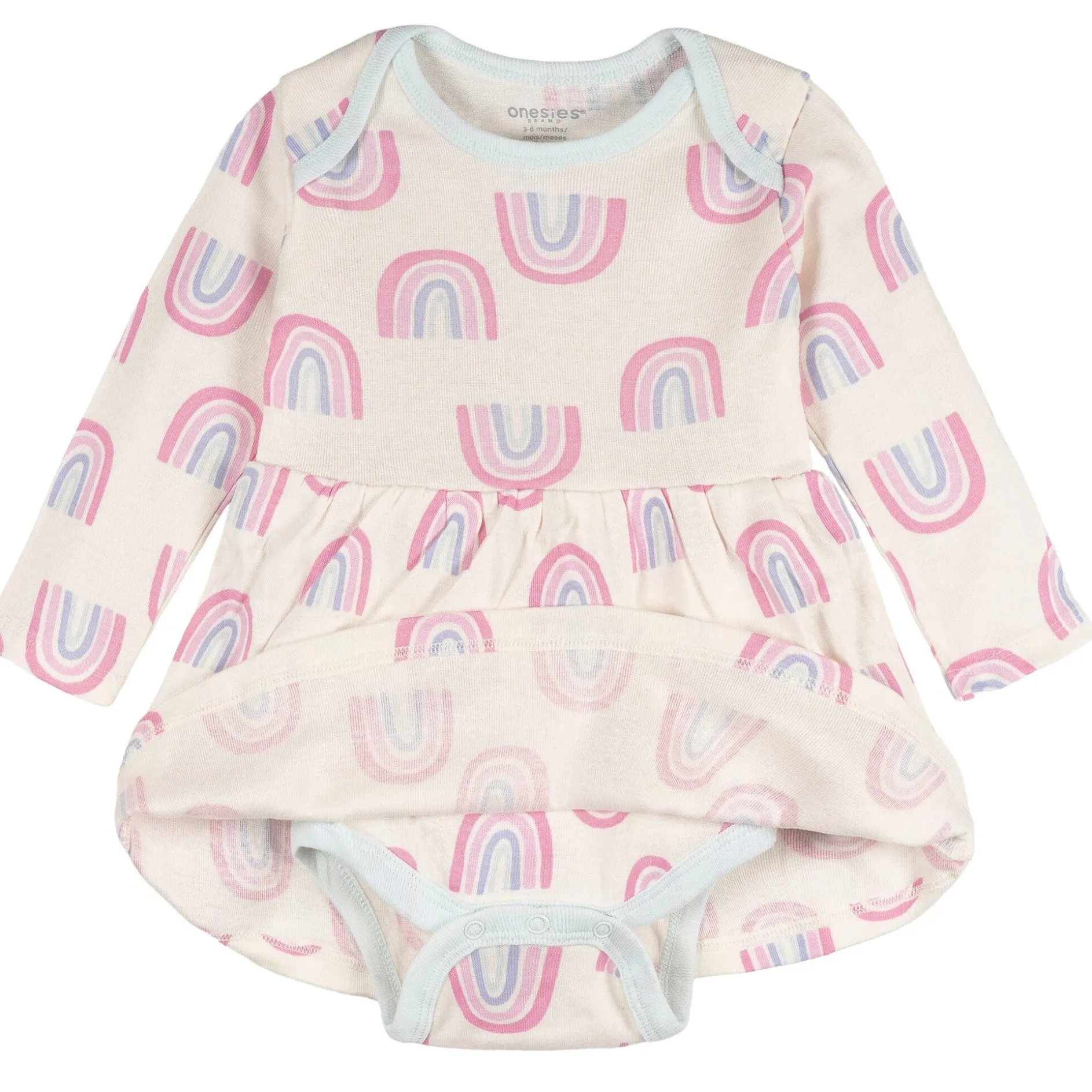 Baby Girls Ivory Rainbow Bodysuit Dress