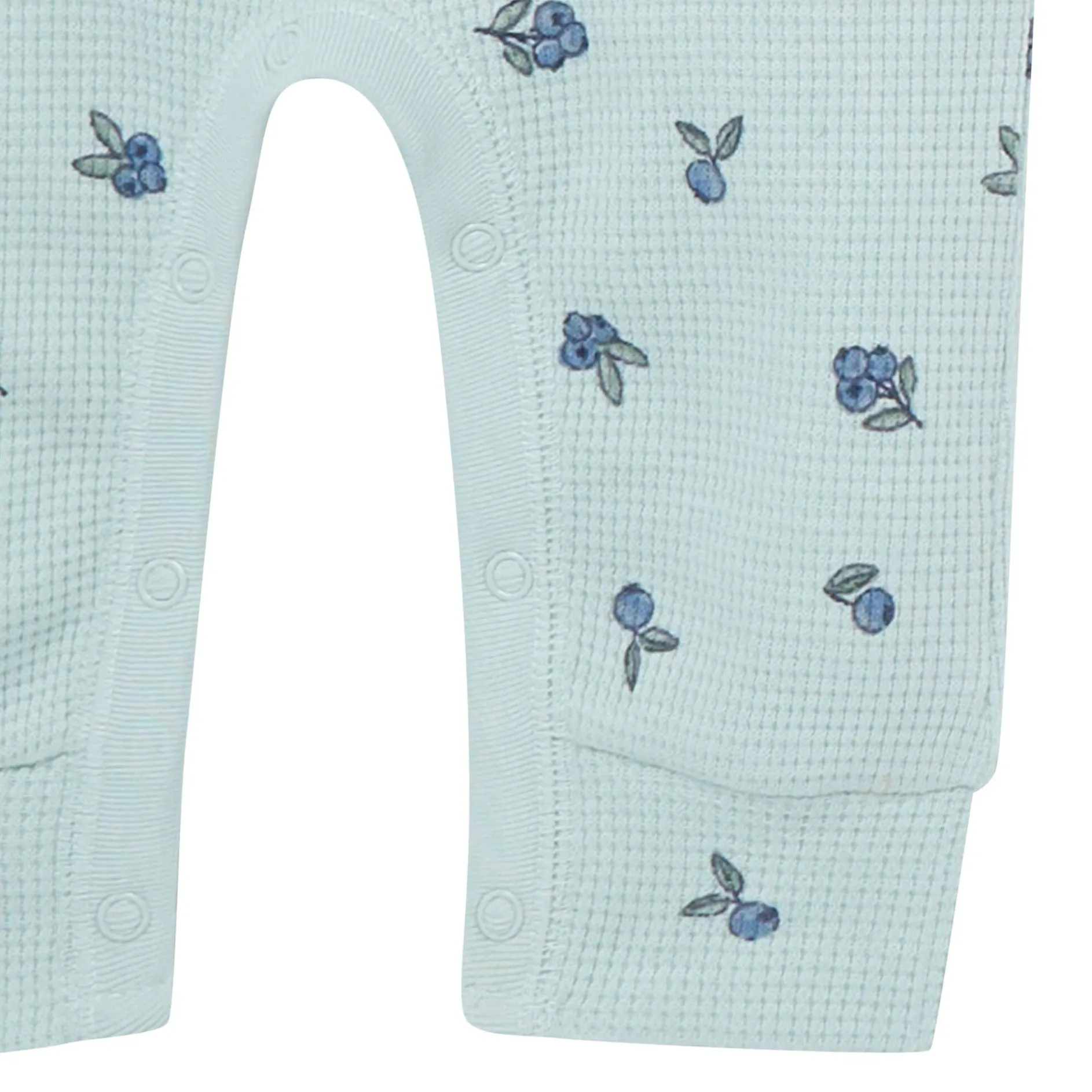 Baby Girls Light Sky Blueberry Short Sleeve Long Leg Romper