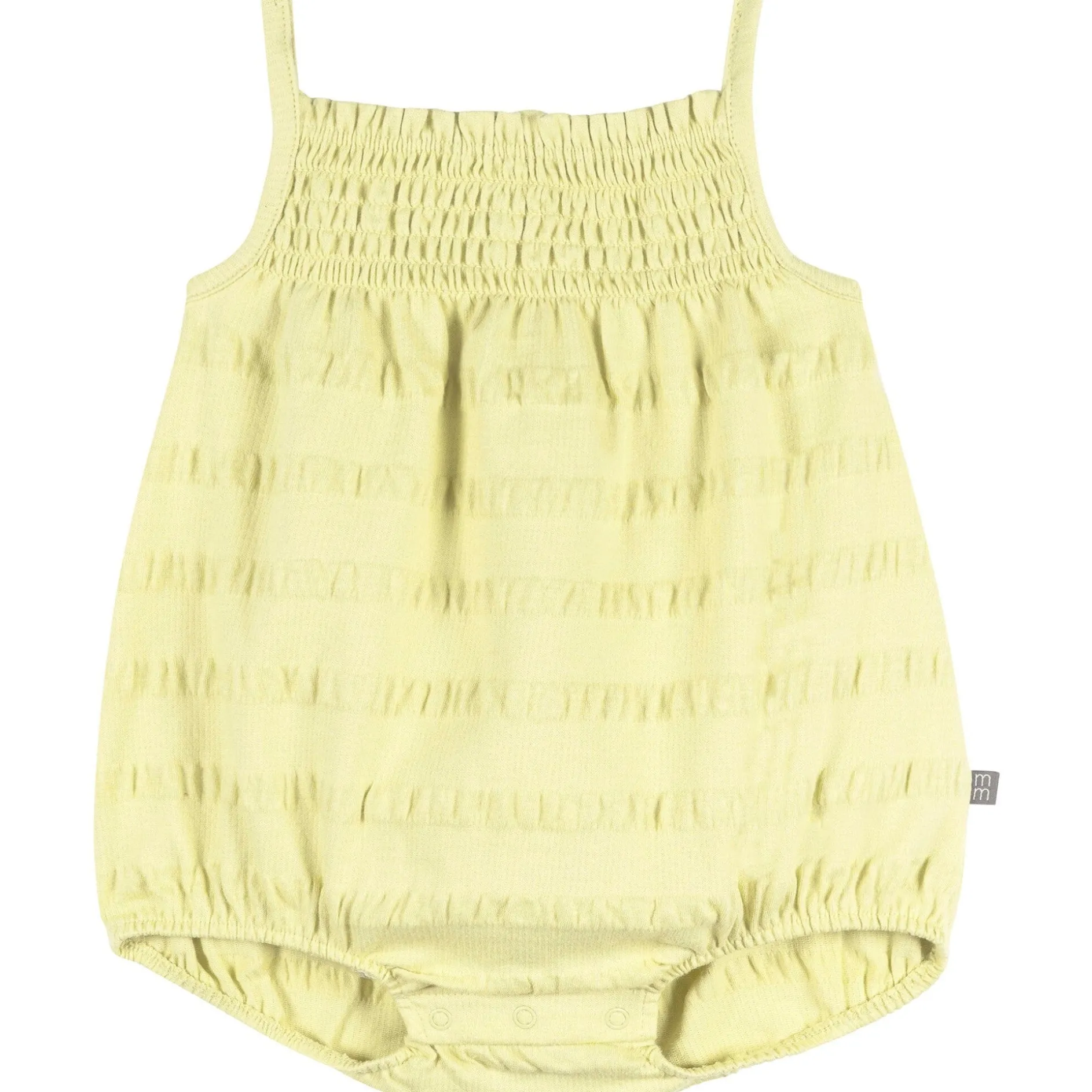 Baby Girls Light Yellow Bubble Romper