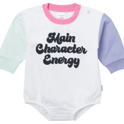 Baby Girls Main Character Sweatshirt Bubble Romper