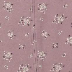 Baby Girls Medium Lilac Posies Hacci Footless Pajamas