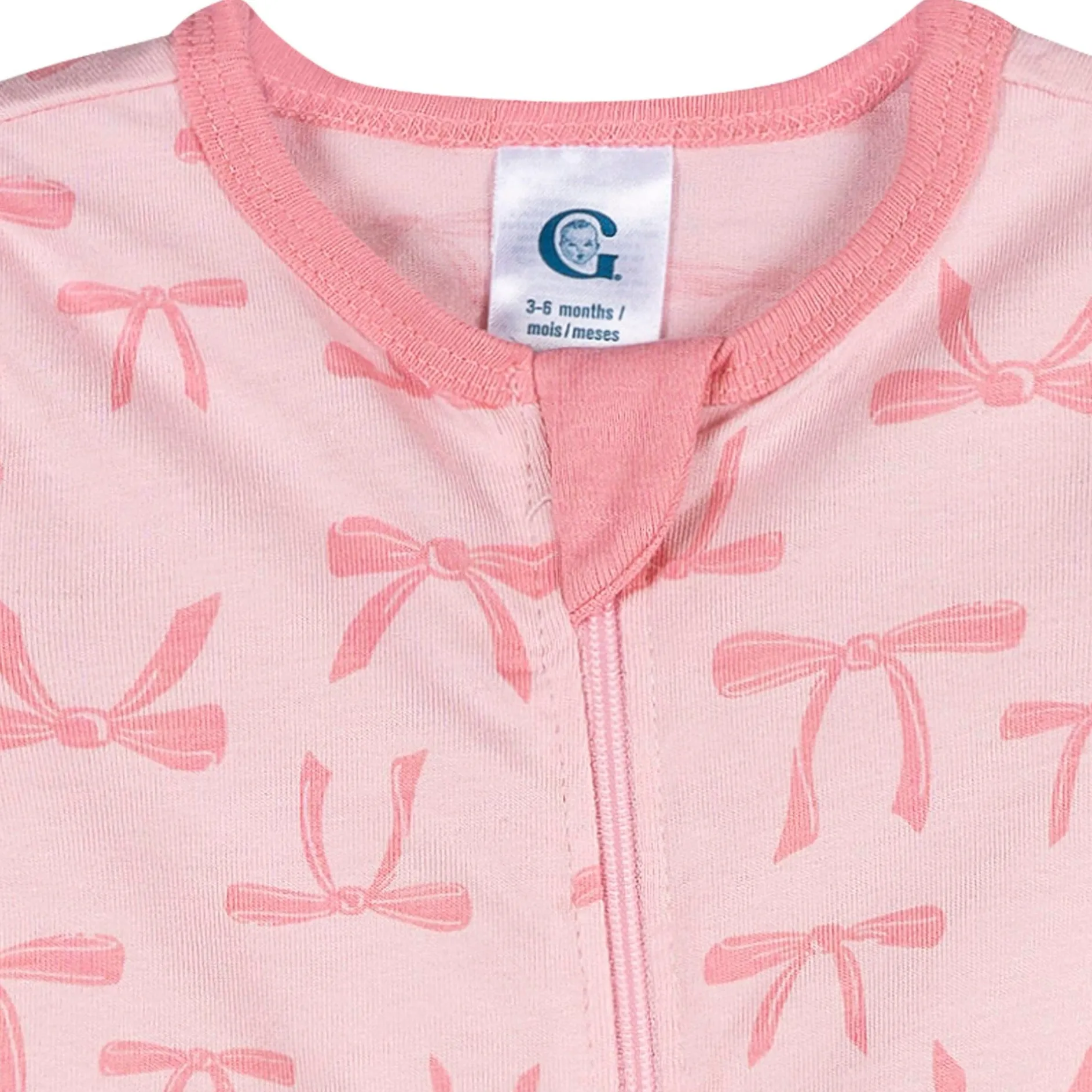 Baby Girls Pink Bows Sleep 'N Play