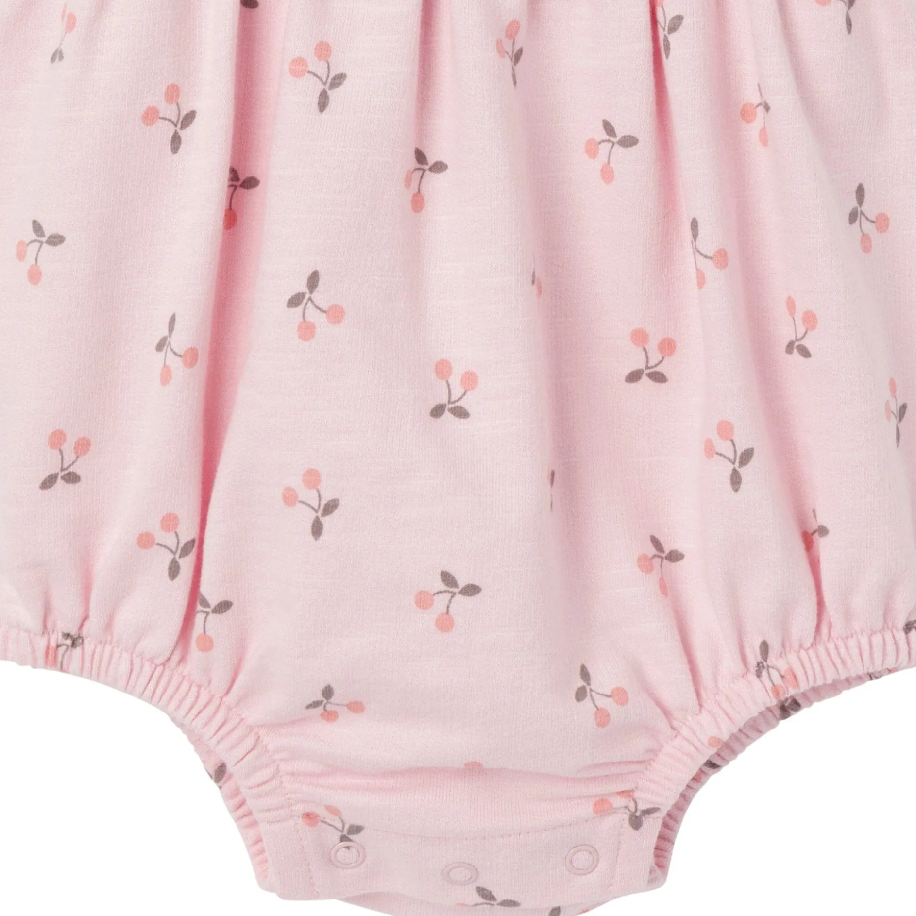 Baby Girls Pink Cherries Romper