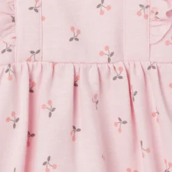 Baby Girls Pink Cherries Romper