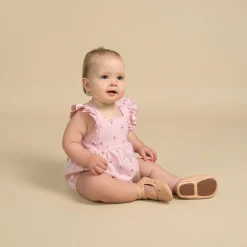 Baby Girls Pink Cherries Romper