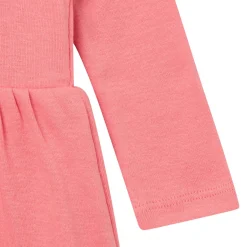 Baby Girls Pink Flower Bodysuit Dress