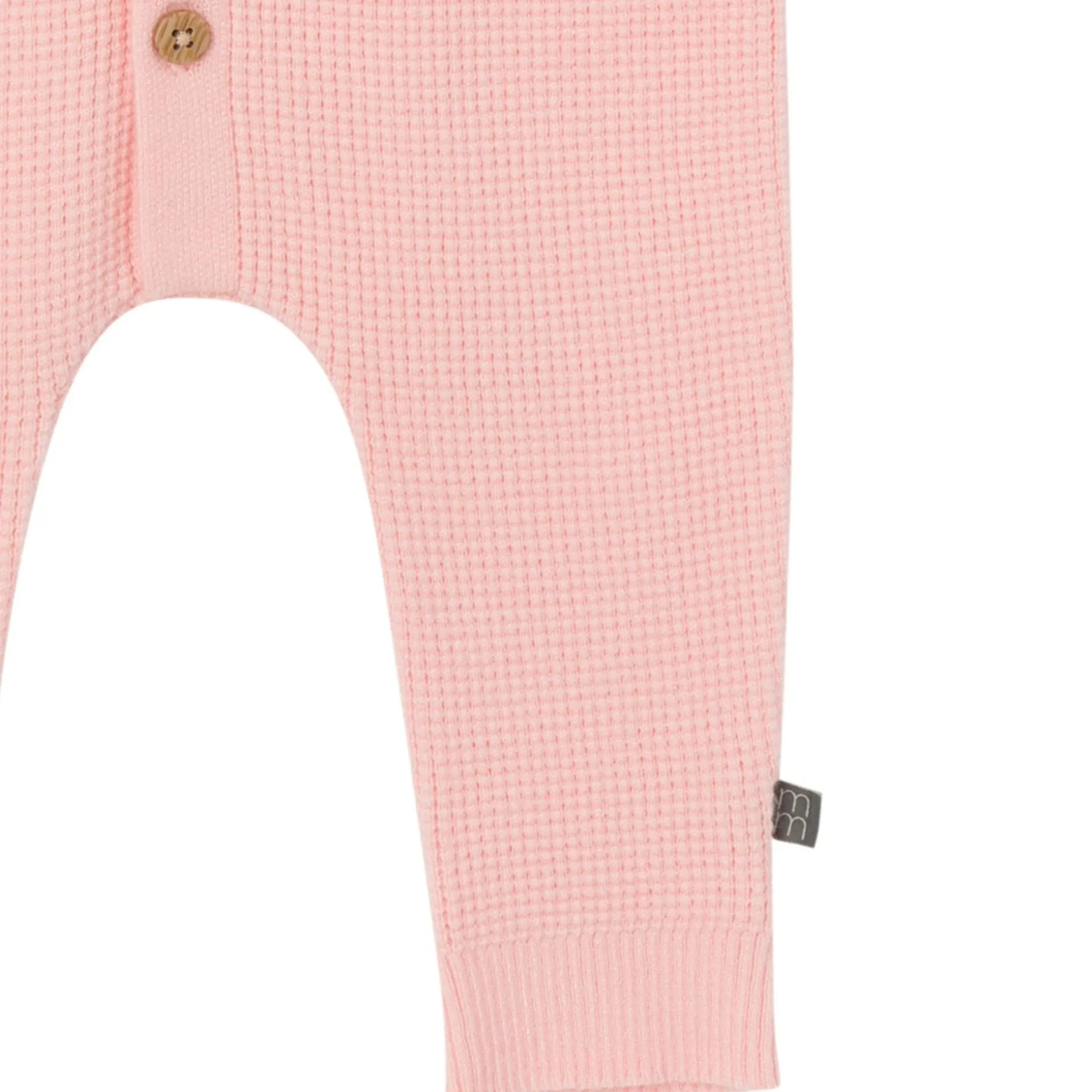 Baby Girls Pink Hooded Viscose Sweater Romper