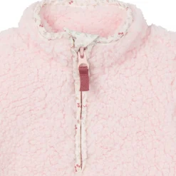 Baby Girls Pink Sherpa Romper