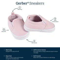 Baby Girls Pink Slip-On Sneaker