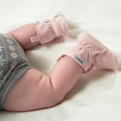 Baby Girls Pink Soft Booties