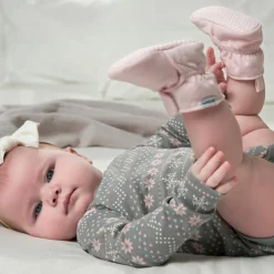 Baby Girls Pink Soft Booties