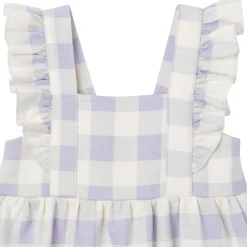 Baby Girls Purple Gingham Romper